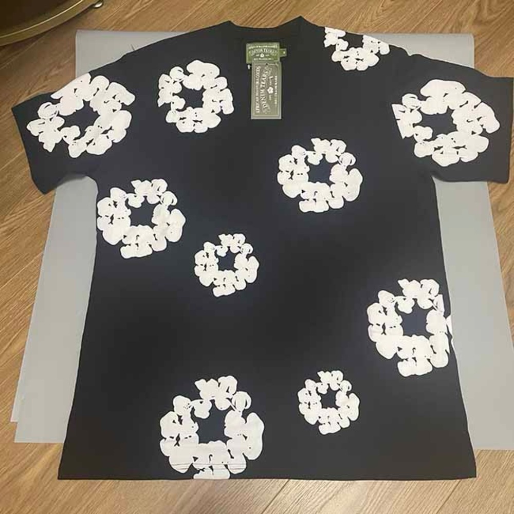 Denim Tears Black Short Sleeve